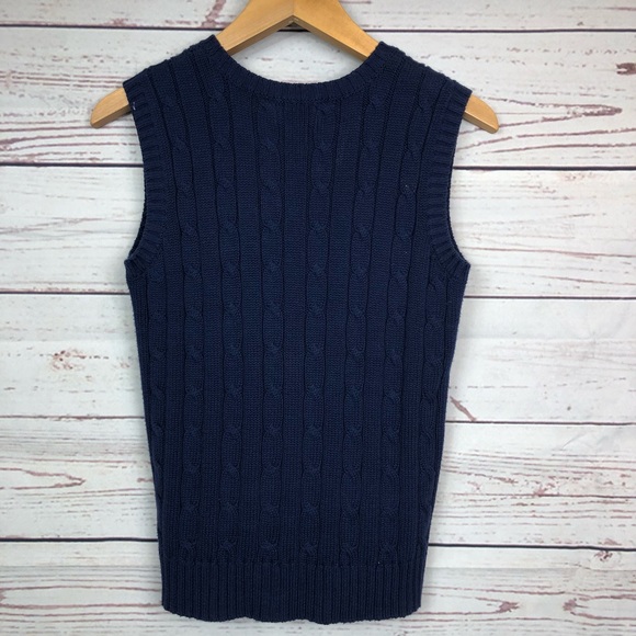 🎁CHAPS🎁 Knitted V-Neck Vest Size M (10-12) - Picture 4 of 4